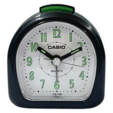 CASIO 卡西歐 造型指針鬧鐘, 黑色 + 白色