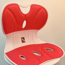 Mirsh 바른자세 등받이 자세보정 의자 라지, 레드