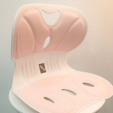 Mirsh 바른자세 등받이 자세보정 의자 라지, 핑크