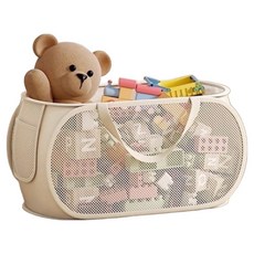 Oliwell 玩具大容量娃娃收納 客廳浴室掛式收納整理箱, 1個, 單一顏色