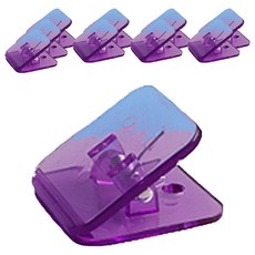 Pick Deal 漂亮壓克力夾 透明紫色, 10個