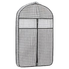 Masyatu 透氣口袋拉鍊式衣物防塵套 黑色 立體型, 1個, 1入