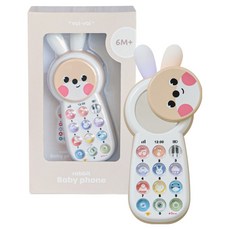 보이보이 거울 토끼폰 멜로디완구 한영버전, 혼합색상, 1개