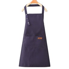 DULU 깔끔한 고급 미술앞치마, 블루