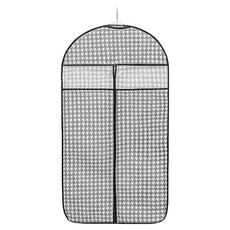 MASHATU 透氣口袋拉鍊式衣物防塵套 黑色, 1個, 1入