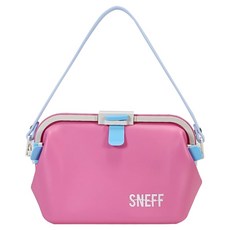 스네프 젤리밍 수영 방수 미니백 클러치, 핫핑크