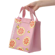 酷姐清爽保冷便當袋 檸檬, 1個, 粉紅色
