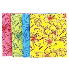 纖維抹布 4種組, 1套