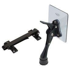 LIVINGiF 玄關門安全扣 黑色 + 黏貼式馬蹄形門擋 黑色 套組, 1套