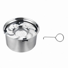 上手家居 304不銹鋼漂浮水碗, 1個, 不鏽鋼原色