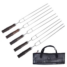 CLS 不鏽鋼烤肉叉超值5件組, 1組, 黑色限定款