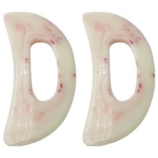 Baummiru 迷你按摩刮痧板, 2個, 白色刀型