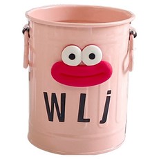 거친언니 귀여운 캐릭터 철제 책상용 소시지 펜홀더, 핑크, 1개