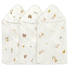 有機棉包巾3件組