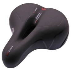 女性休閒自行車前列腺坐墊 7640, 黑色, 1個