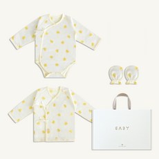 BABY&I 夏天嬰兒包屁衣+肚衣+手套 出生禮物組