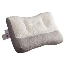 Yehom乳膠床墊睡眠頸椎牽引枕, 1個, 白色