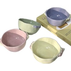Sodomarket陶瓷飯碗甜點碗 4件組, 1套, 混色
