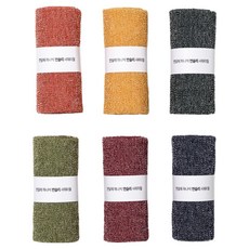 Fall in Home 每月一條 月度糖粉沐浴巾, 6入, 1個, 混合色