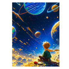 마켓링 누구나 diy 명화그리기 페인트 브러쉬 세트 30 x 40 cm, 타입3, 1세트