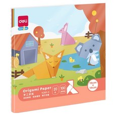 켈본 감성 색종이 랜덤발송 19 x 19 cm, 100개, 20색