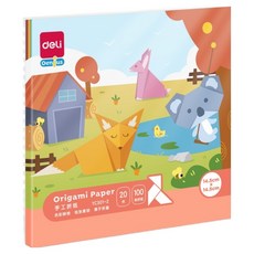 凱本 漂亮色紙 隨機出貨 14.5 x 14.5 cm, 100個, 20色