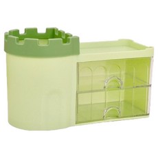 포텐키트 깔끔한 연필꽂이 18.4 x 11.5 x 7.3 cm, 그린, 1개