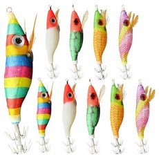 로얄피쉬 왕눈이에기, 혼합(색동이,누드고추장,수박,옥수수,반짝이), 10g, 10개