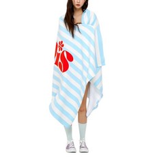 VENDIS Frendy 條紋運動沙灘巾 W402, 天藍色, 1個