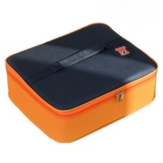 小熊大容量便攜式隔板便當袋 L BRP276, 1個, 藍色