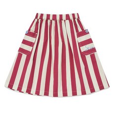 LaughingChild 女童條紋短裙