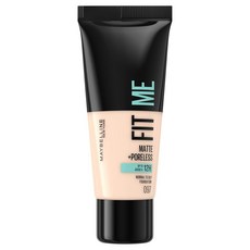 MAYBELLINE 媚比琳 Fit Me 柔霧控油遮瑕水潤粉底液 30ml, 97 Natural Porcelain, 1條