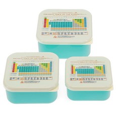 Rex LONDON 野餐盒3件組, 元素表, 1組