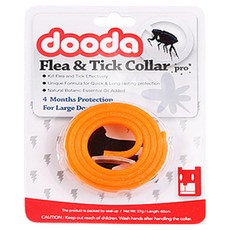 dooda長效可調人寵通用防蟲蚤圈,橙橘,有效驅趕跳蚤壁蝨,寵物防護, 1個
