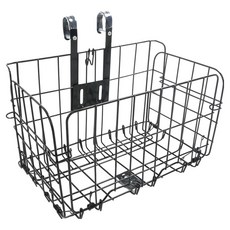 AU TECH Scanic專用折疊自行車籃, 黑色, 1個