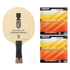 金擇洙 Signia GF FL 桌球拍 + Nimbus 雙面膠皮 套組, 1套, 單一商品