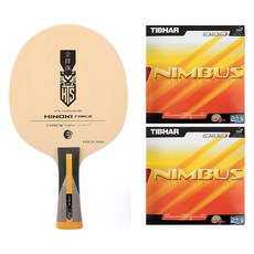 金擇洙 檜木 Force FL 桌球拍 + Nimbus 雙面膠皮套組, 1套, 單一商品