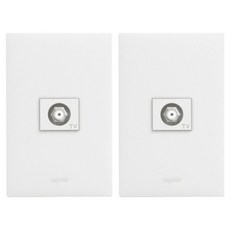 Legrand 羅格朗 Apela Simple CATV 2路 8dB 埋入式模組 白色, 2個
