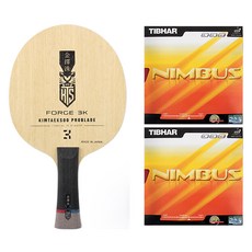 金擇洙 FORGE 3K FL 桌球拍 + Nimbus 雙面膠皮套組, 1套, 單一商品