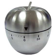 KODACHIEF 計時器鬧鐘 蘋果 6.3 x 7.1 cm, 銀色, 1個