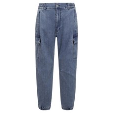 BUCKAROO 男士工裝寬鬆哈倫束口M色調牛仔褲