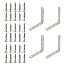 O-ON 不鏽鋼L型角鐵4入 + 螺絲30入組 C-3, 1套