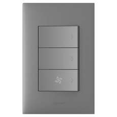 Legrand 羅格朗 Apella 鎂合金 Simple 3開關 下方FAN, 1個