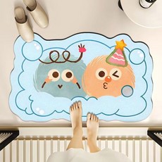 bebehome 創意球球硅藻泥風格地墊, 毛球開趴