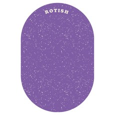 ROTISH Objet 可水洗珪藻土橢圓地墊, 美國紫