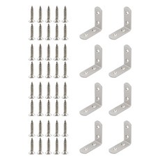 O-ON 不鏽鋼L型角鐵 8p + 螺絲釘 40p 套組 B-5, 1套