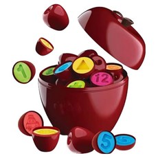 Joykids 幼兒蘋果收納盒 + 圖形配對12件組, 1套