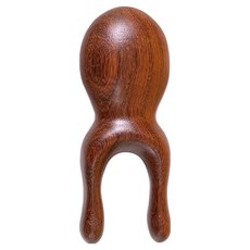 홈셀 바디 두피 경락 박달나무 원목 괄사 마사지기 E타입 9.5 x 4 cm, 1개, 혼합색상
