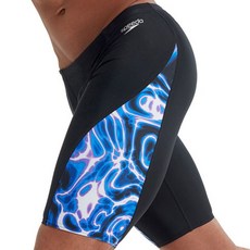 speedo 男用V型剪裁五分及膝四角泳褲 8-00381716761