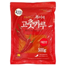 복이네먹거리 중국산 고운 고춧가루 매운맛 떡볶이 소스용 일반, 500g, 1개